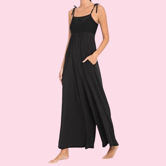 Robin Piconne Black Sleeveless Jumpsuit - Size X-Small - Gently Used - Picture 1 of 11